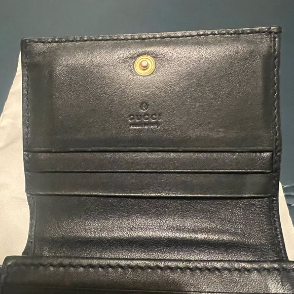 AUTHENTIC GUCCI OPHIDIA CARD WALLET BLK. - Picture 7 of 14